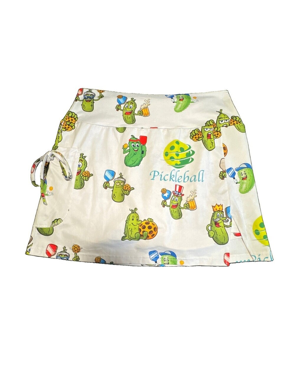 Yogaz Women's Medium L Pickleball Skort Skirt Fun Novelty Pattern